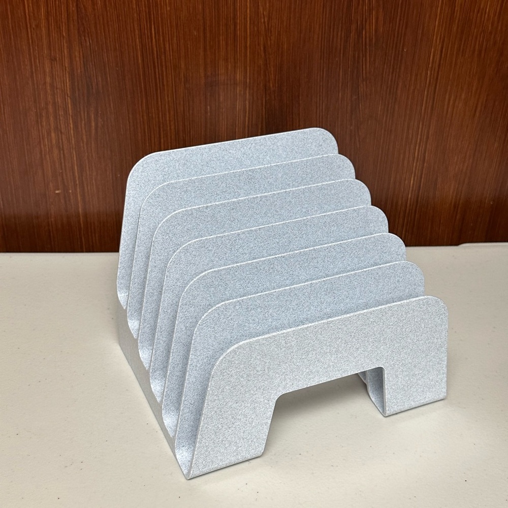 Newell Office white granite Step Rack Organizer